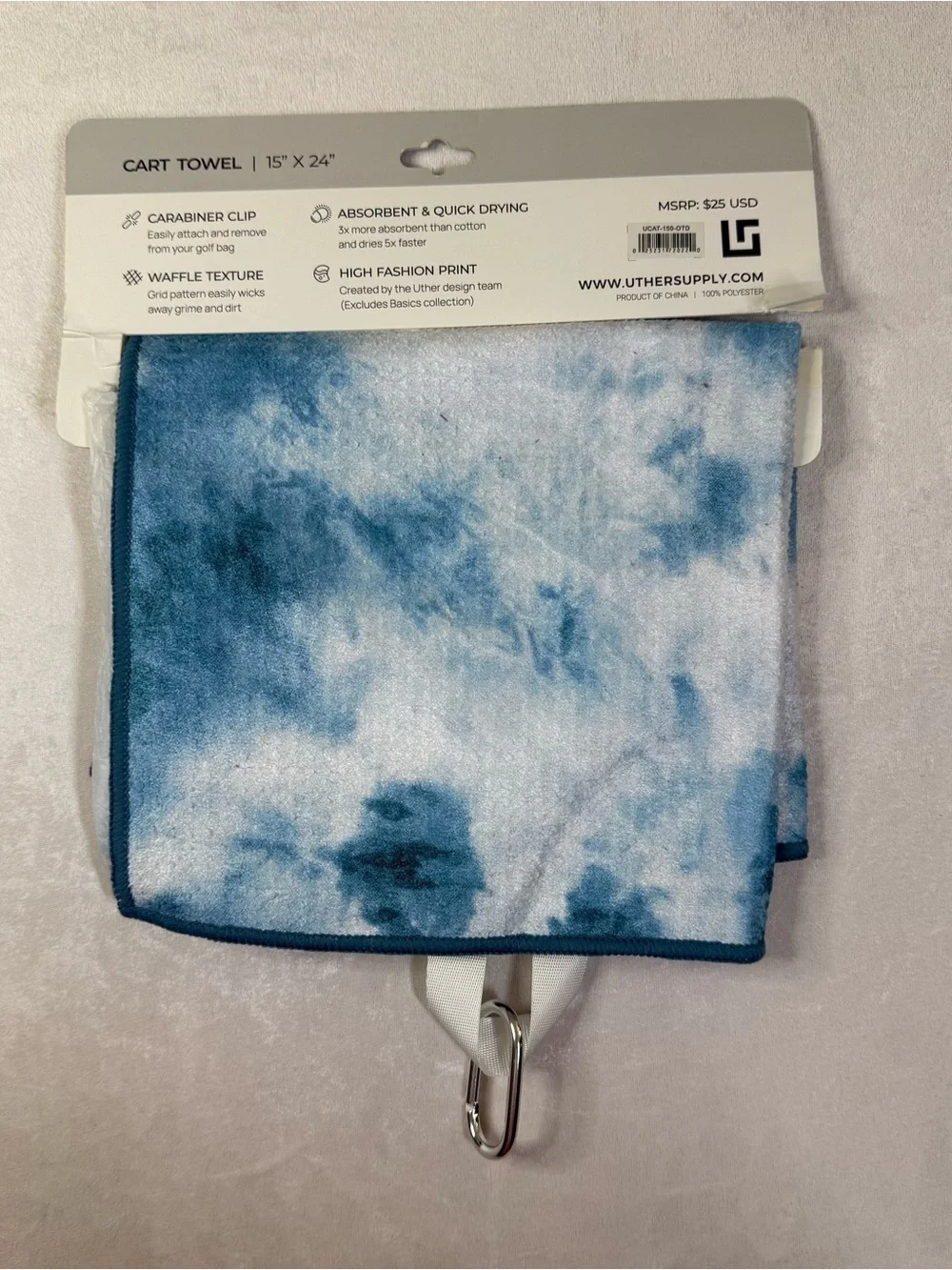 Blue Tie-Dye Uther Cart Towel